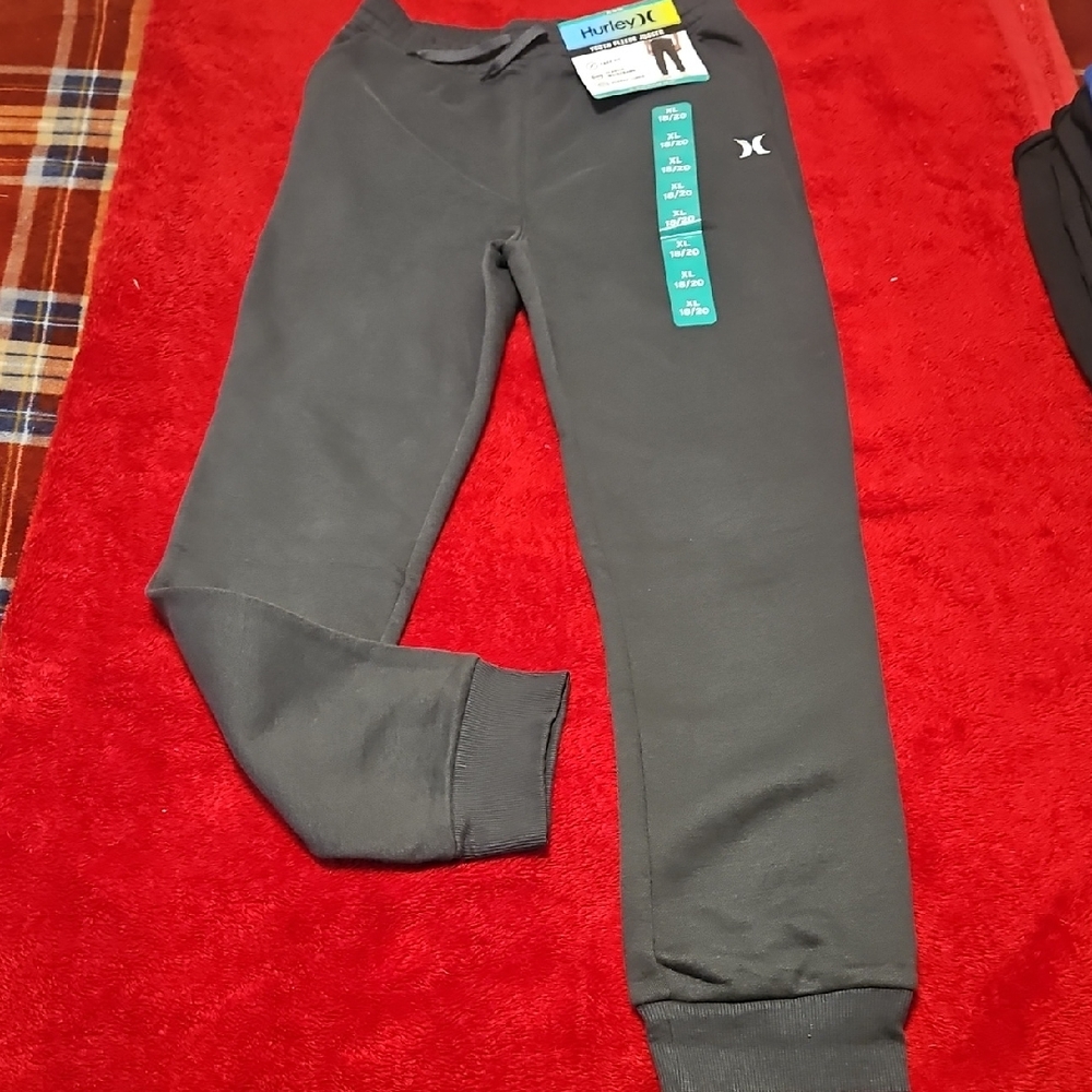 Hurley Kids Dark Gray Jogger Sweatpants